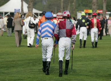 Jockeys at Royal Windsor Racecourse