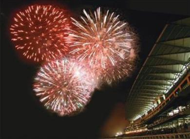Fireworks at Ascot Racecourse