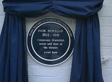 Blue Plaque for Ivor Novello