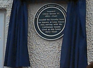 Blue Plaque for Oliver Brooks V.C.