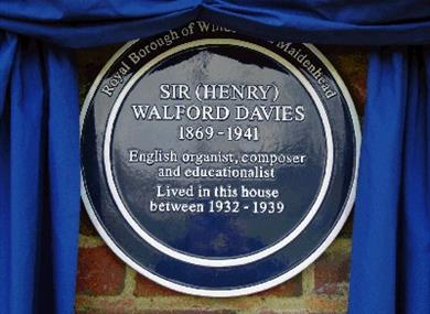 Blue Plaque for Sir Henry Walford Davies