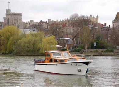 Larus on the River Thames with Castle in distance