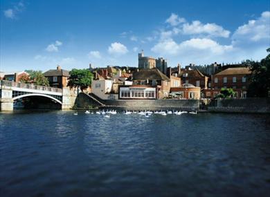 View of Sir Christopher Wren's with River Thames