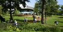 The Savill Garden: people walking in the Oaks