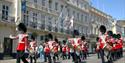Guards in front of Mercure Castle Hotel