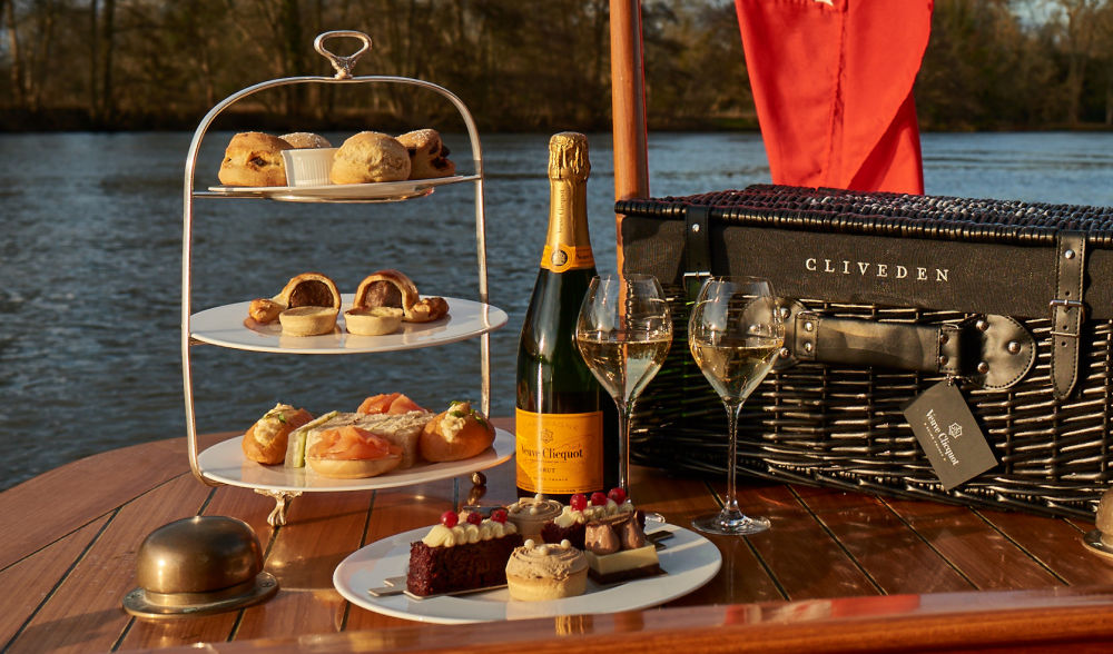 Cliveden floating afternoon tea