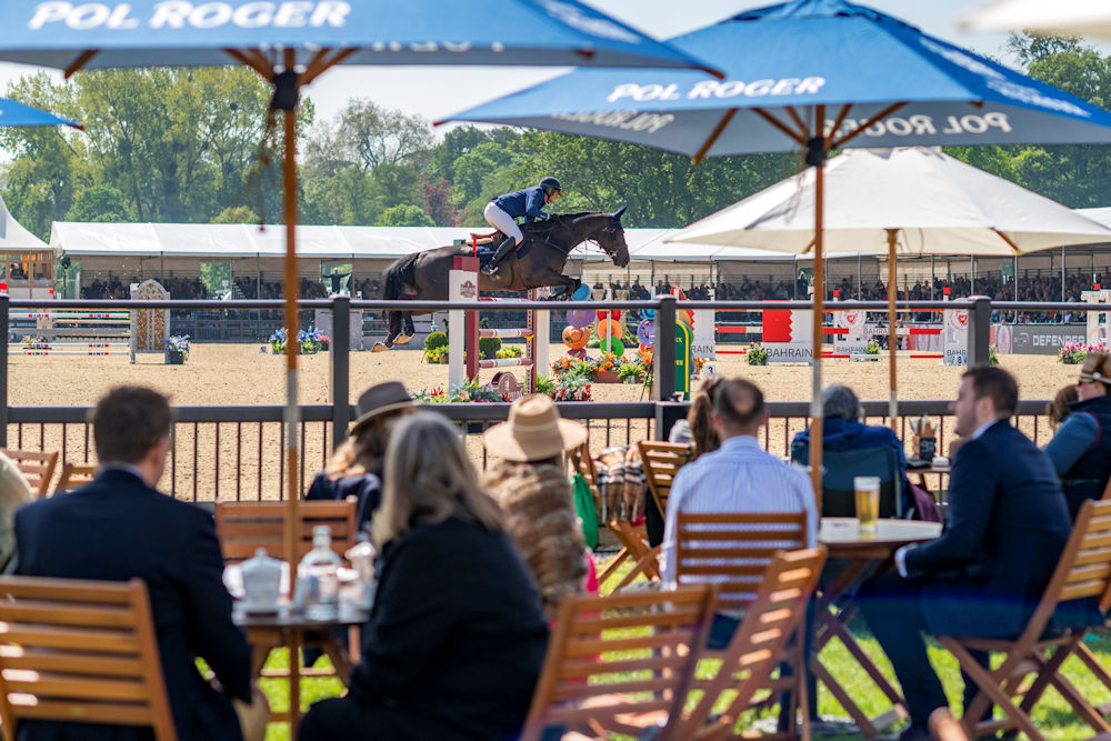 Royal Windsor Horse Show spectators watching the showjumping