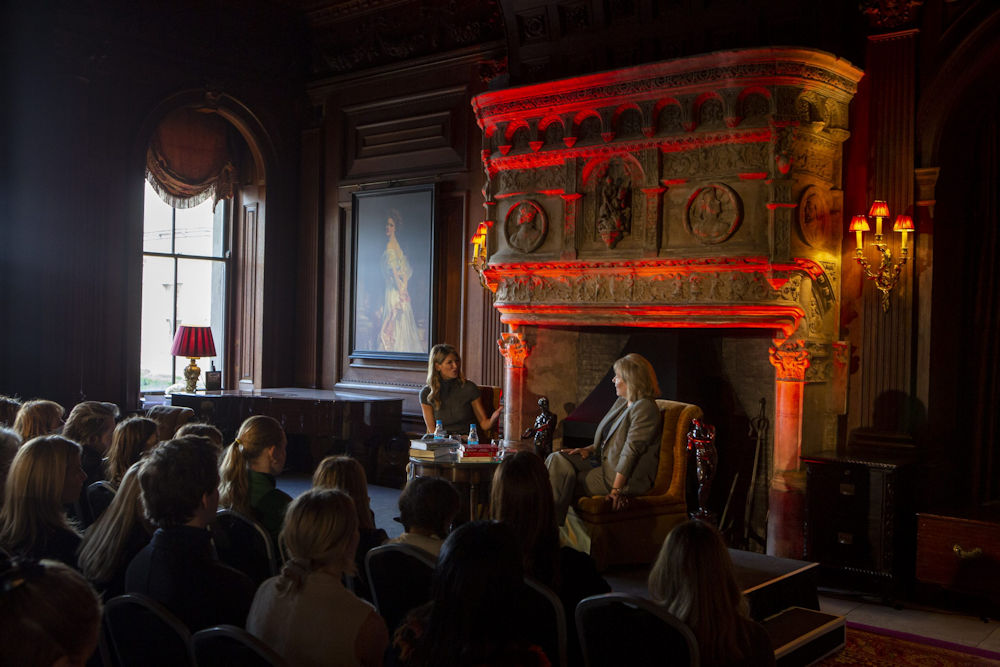 Natalie Livingstone and Hannah Rothschild at Cliveden Literary Festival 2021