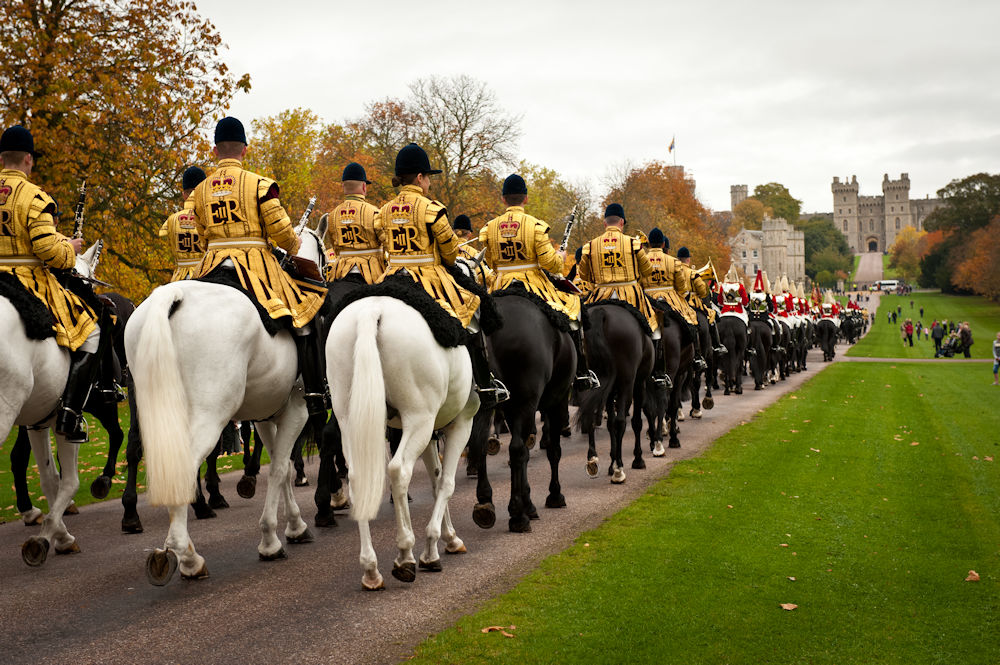 Procession down the Long Walk for State Visit