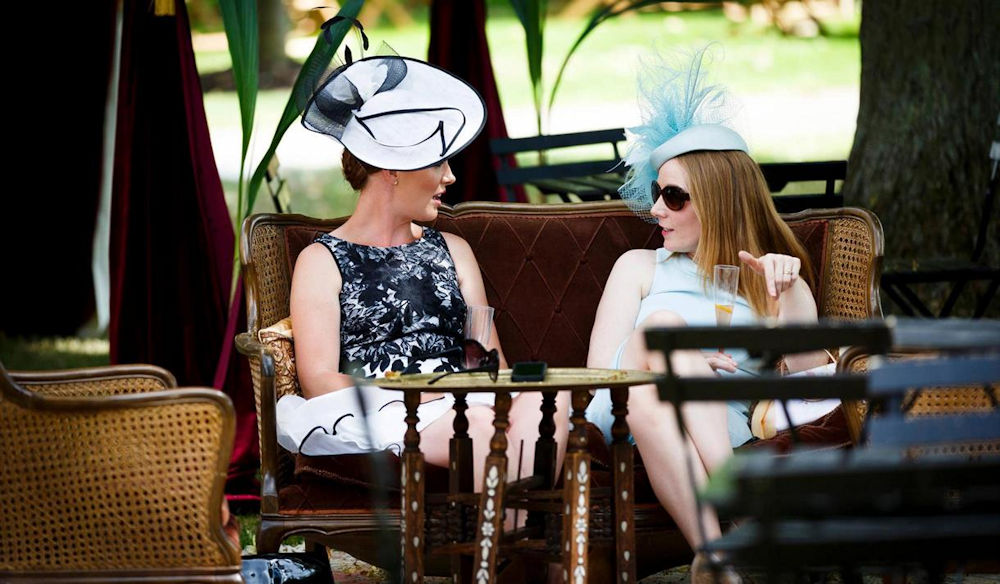 Two women at King George Weekend, Ascot Racecourse