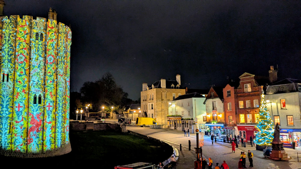 Windsor Castle Salisbury Tower Christmas Illuminations