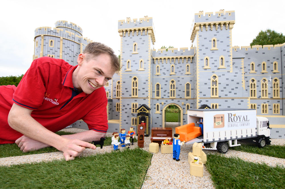 Talented Model Makers at the LEGOLAND® Windsor Resort have unveiled miniature LEGO® models of their new royal neighbours, The Duke and Duchess of Cambridge and their family, which will go on display in the iconic Miniland throughout September. 